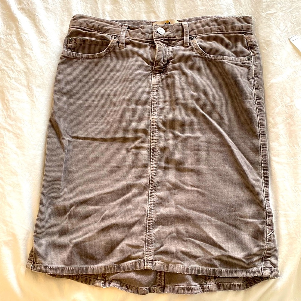 Juicy Couture brown corduroy pencil skirt small